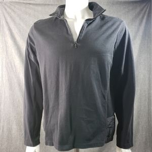 Calvin Klein Black Half Zip Pullover Jacket